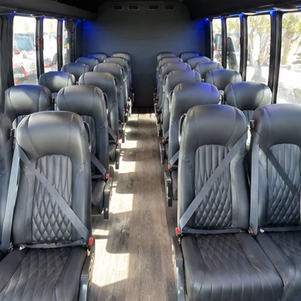 28 passenger minibus interior