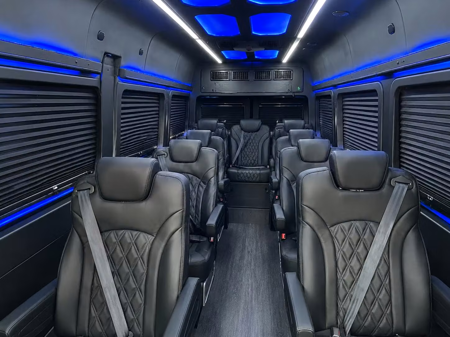 sprinter van with driver inside
